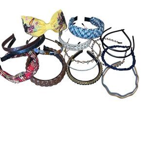 Lot Of 17 Vintage And Modern Style Assorted‎ Headbands Bundle Set Multicolor OS